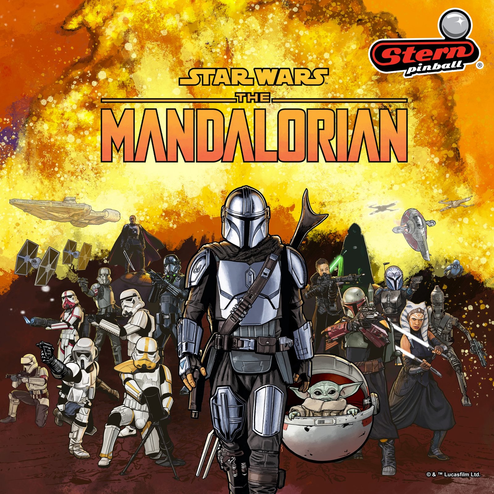 Mandalorian Premium Pinball Machine by Stern Pinball for sale in Australia