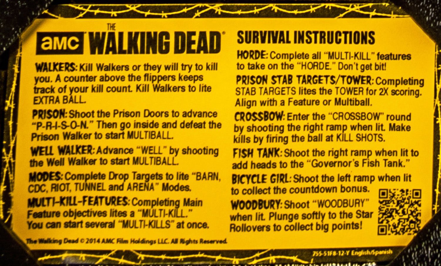 The Walking Dead Pro Pinball Machine by Stern Pinball for sale in Australia