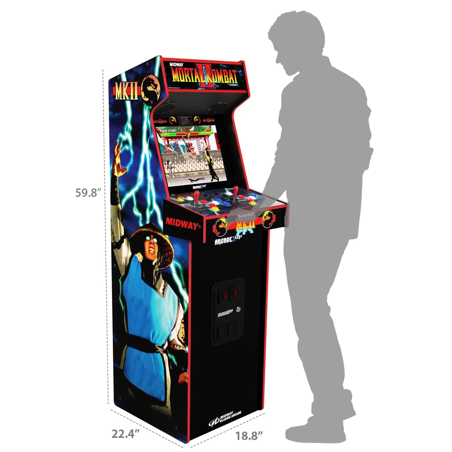 Arcade1Up Mortal Kombat II Deluxe Arcade Machine for sale in Australia