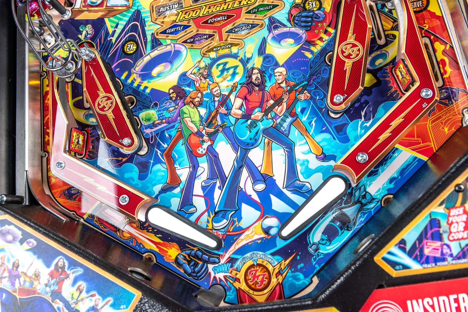 Foo Fighters Pro Pinball Machine by Stern Pinball for sale in Australia