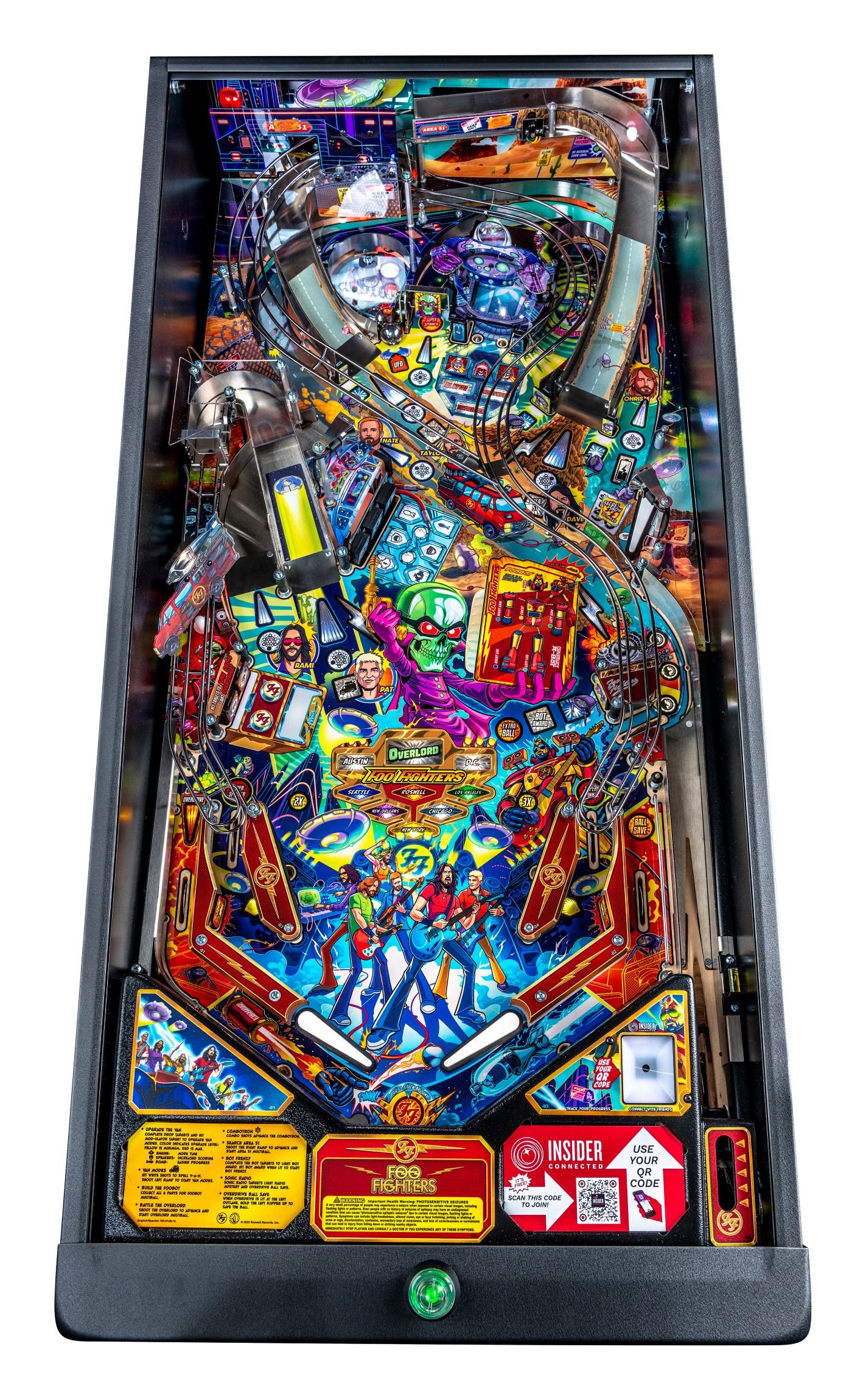 Foo Fighters Pro Pinball Machine by Stern Pinball for sale in Australia