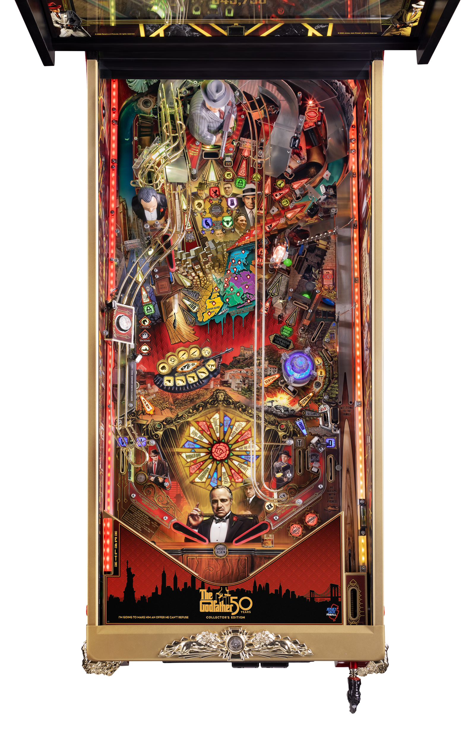 The Godfather Collector’s Edition Pinball Machine for sale in Australia by jersey jack pinball