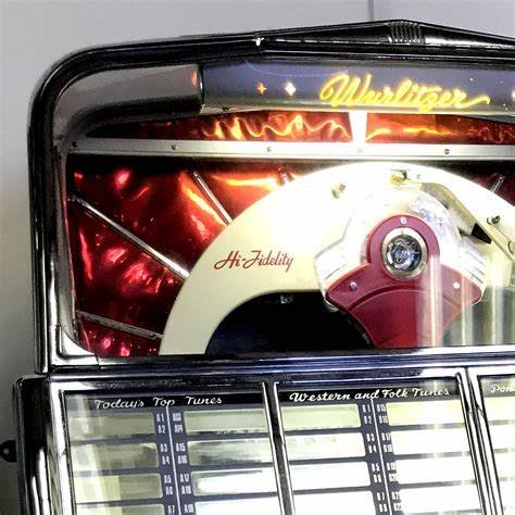 1955 Wurlitzer’s 1800 Vinyl Jukebox for sale in Australia