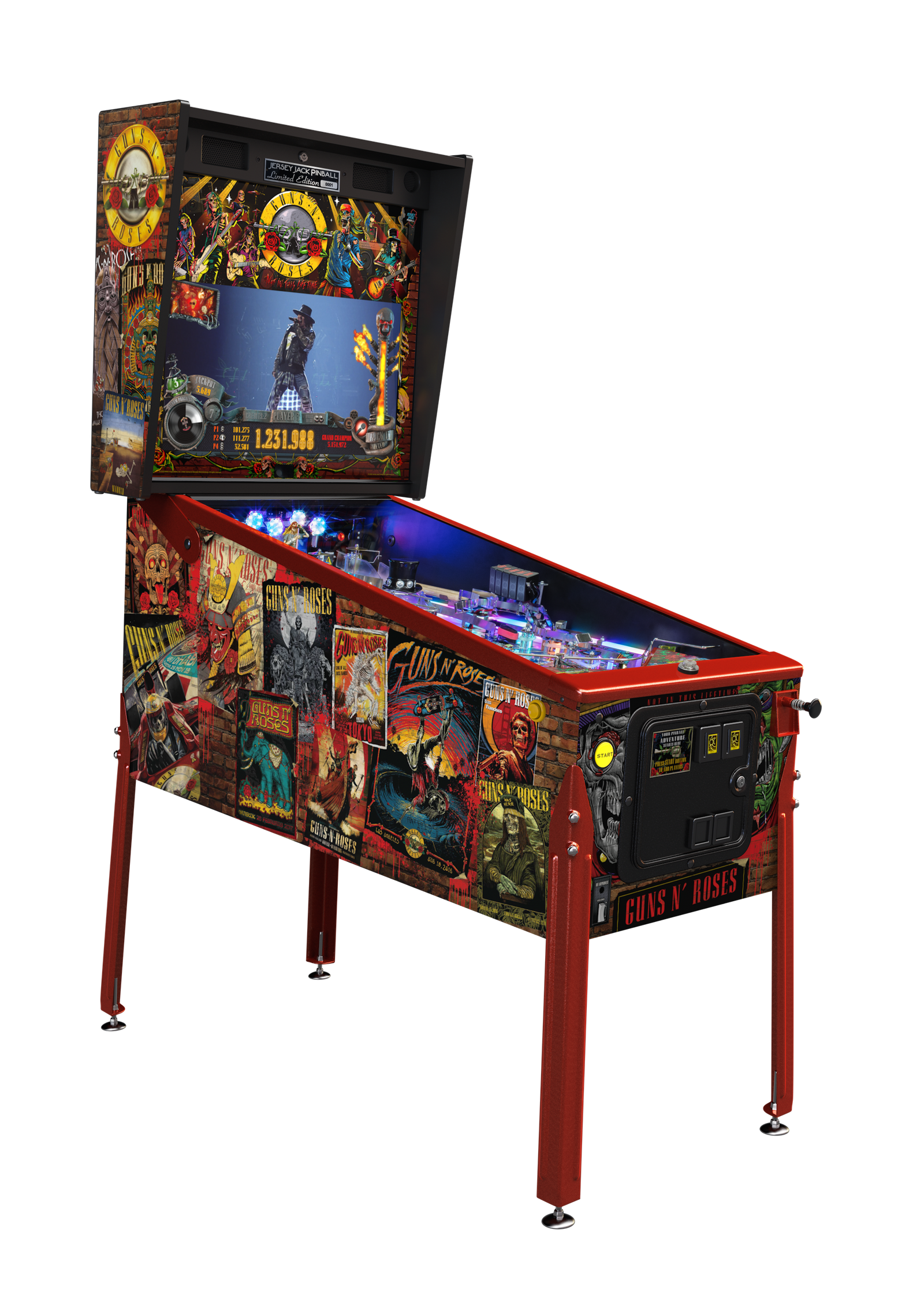 Guns N' Roses Limited Edition Pinball Machine for sale in Australia by Jersey Jack Pinball