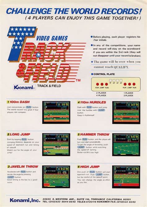 1983 Track & Field Arcade Game by Konami for sale in Australia