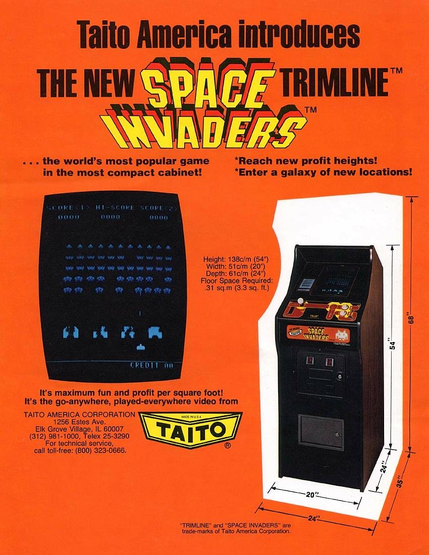 1981 Space Invaders Arcade Machine by Taito for sale in Australia